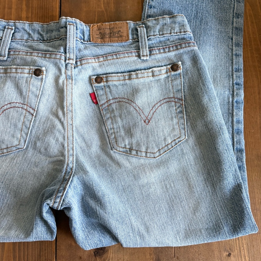 Levi's 545 Light Wash Low Skinny Cropped Denim Jeans - Picture 8 of 12
